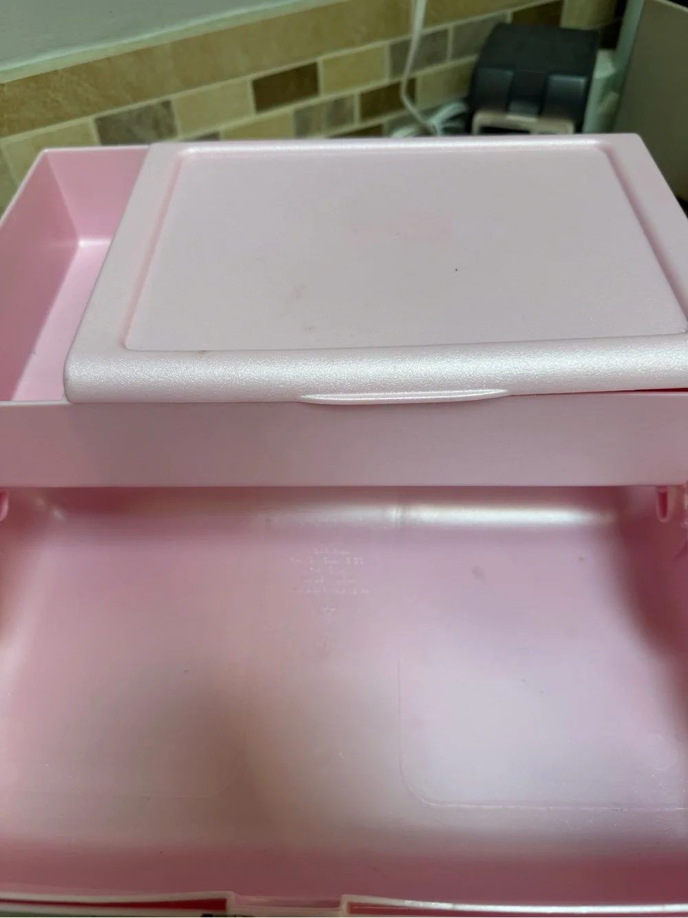 Caboodles Pink Portable Makeup Case with Built-In Mirror